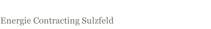 Energie Contracting Sulzfeld
